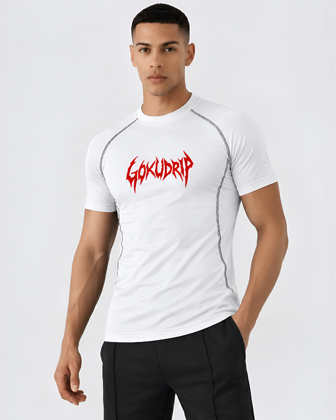 GokuDrip Apex Compression White - Image 3
